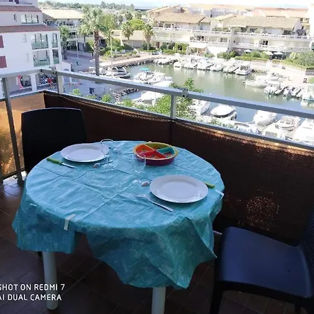 Appartement T2 Vue Mer Et Port,2 Balcons, Parking Prive Canet-en-Roussillon Exterior foto